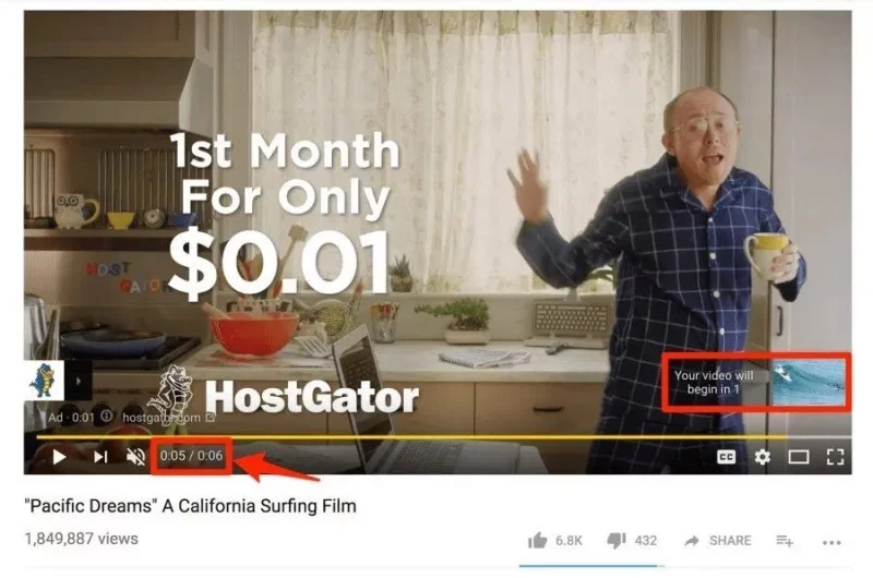 Quảng cáo Bumper Ads có thời lượng rất ngắn nhưng hiệu quả cao.