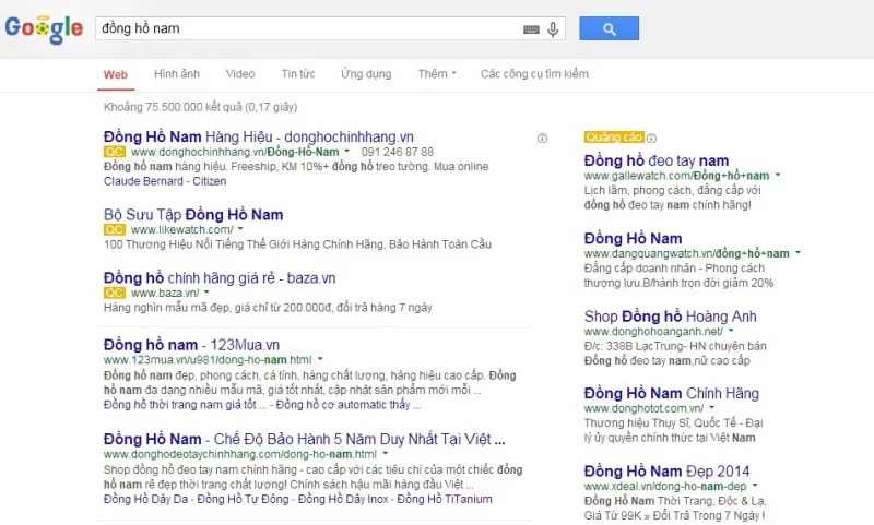 Còn trong mỗi nhóm, hầu hết các nhà quảng cáo thấy hữu ích khi có 5 đến 20 từ.