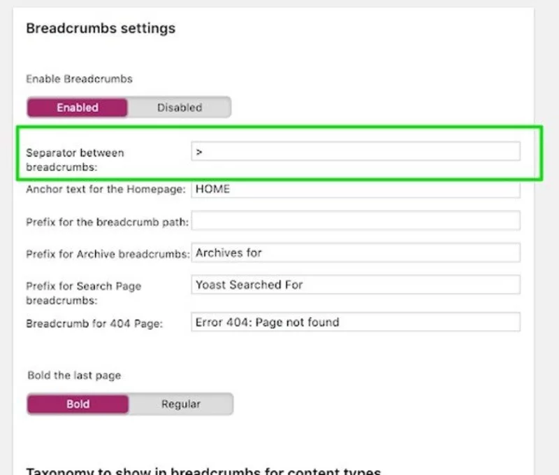 Tạo Breadcrumbs đối với Website WordPress