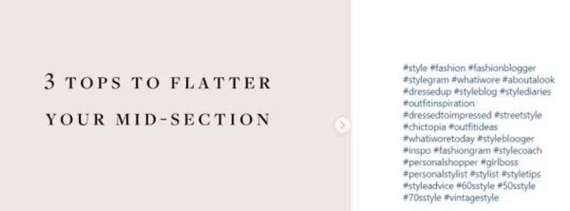 Không đăng dạng Content nhồi nhét các “hashtags”