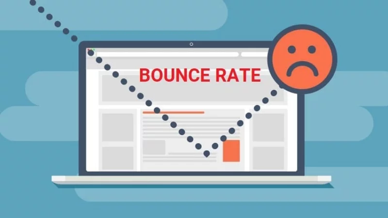 Tỷ lệ Bounce rate cao bất thường