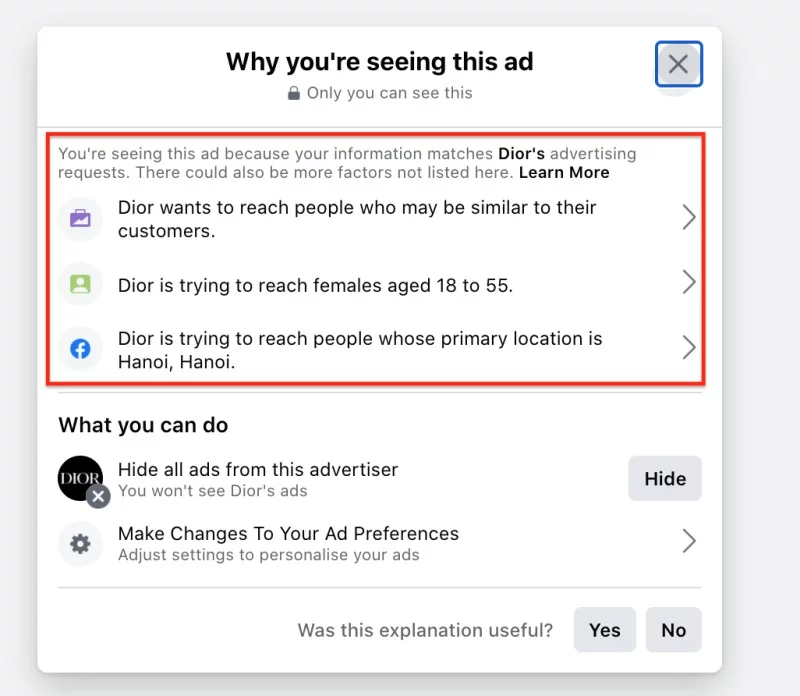 why am I seeing this Ad?